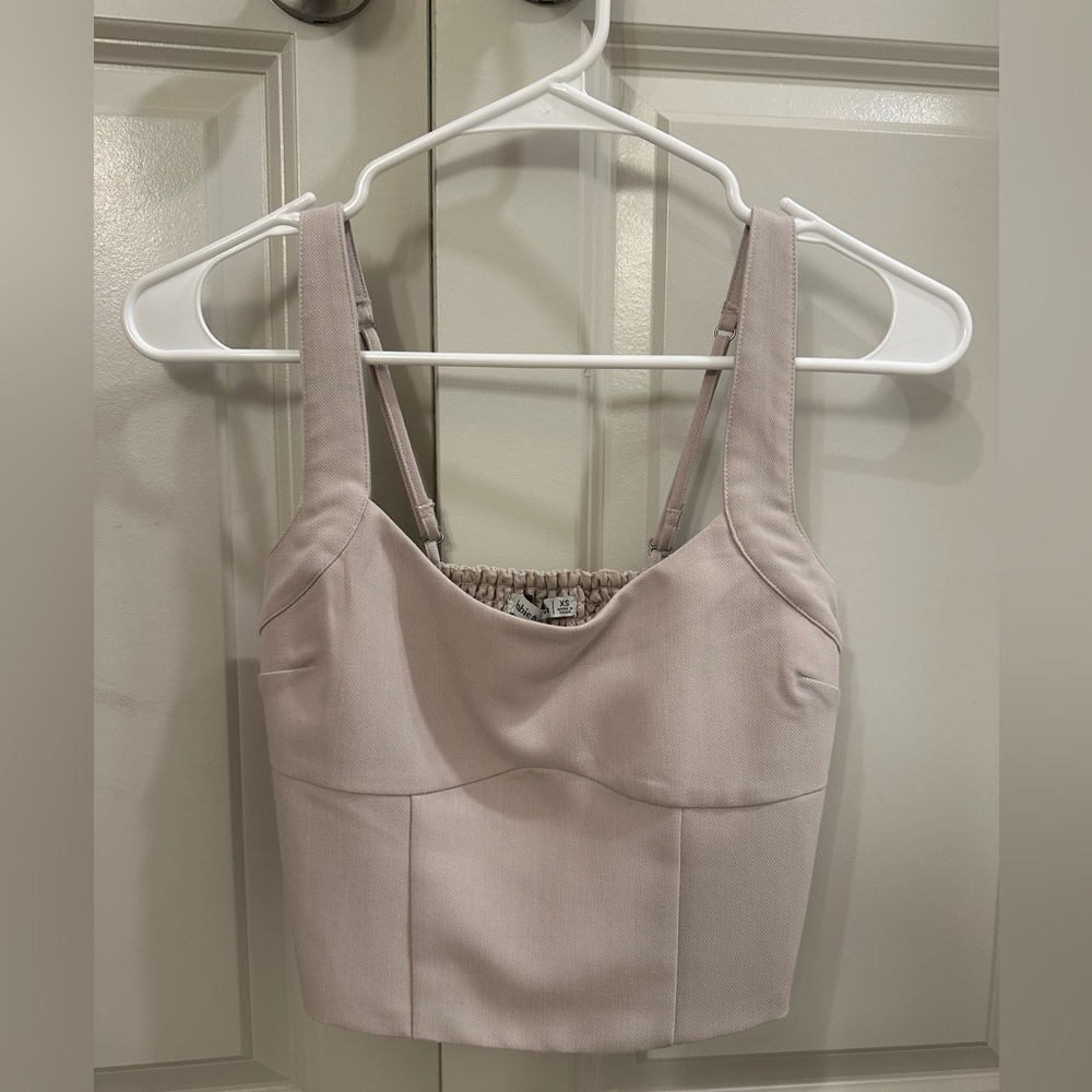 Abercrombie & Fitch Taupe Crop Top